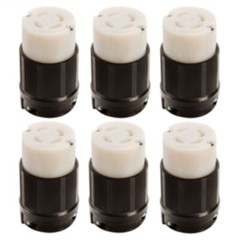 NEMA L16-30 Grounding Locking Connector, 30A 480V AC, 3 Pole 4 Wire, cUL Listed