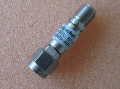 RF Attenuator 32 GHz 6dB 2W Stainless/Gold 2.92mm M-F Weinschel 87-6 Made in USA