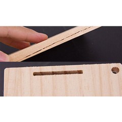 Stylish Wood & Acrylic Display Shelf for Organizing Small Items