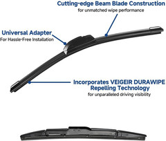 VEIGEIR Wiper Set for Honda CR-V 2012–2016, 26/16/13 (3-Pack)