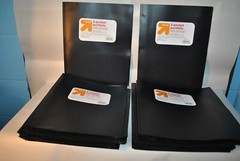 25-PACK UP & UP 2-POCKET PORTFOLIO W/ PRONGS BLACK 9-3/8″ X 11-3/8″ 081031257R00