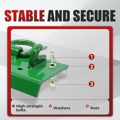 Compact Tractor Bolt on Grab Hooks 4.96″ W × 21.93″ L For John Deere 2″ Receiver