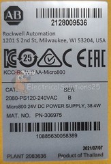 NEW Allen Bradley 2080-PS120-240VAC Micro800 120/240VAC to 24VDC 1.6A FREE SHIP