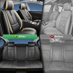 for Hyundai Sonata Seat Covers 2004-2026 Premium Waterproof Leather Airbag Full