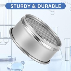 500 Mesh Lab Sieves 4″ Diameter 304 Stainless Steel Wire Cloth Test Sieve for…