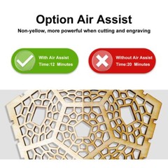 Longer RAY5 laser engraver, 130W laser cutter, with air assist kit