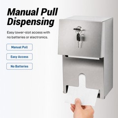 Commercial Double Rolls Toilet Paper Dispenser Holder,Heavy Duty Stainless Steel
