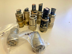 AMPHENOL and other USA made N maze solder type connector (LOT OF 10)