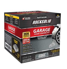 Rust-oleum Rocksolid Polycuramine Concrete Coating Dark Gray Garage Floor Kit