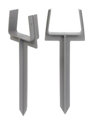 Amerimax Lightweight Plastic Gray K-Gutter Style Downspout Anchor 10-1/2 L x 2 H