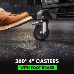 Flex FS1701 Stack Pack Dolly 250 lb Capacity with 360 Casters – Brand New