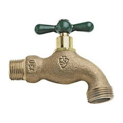 Arrowhead Brass 3/4 in MIP X 3/4 in MHT Brass Hose Bibb 302LF