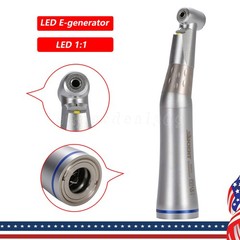 SANDENT Dental LED E-generator Internal Spray Contra Angle Slow Speed Handpiece