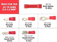 385PCS Solderless Wire Connectors Kit Electrical Terminal Kit B Style: 385 PCS