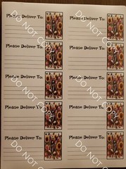 3 Sheets please deliver to address shipping labels (PDT) pen pal, mail