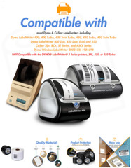 Dymo Compatible 30334 Plain Blank Barcode Tag Labels (0.75″ x 2.5″, 1 Roll)