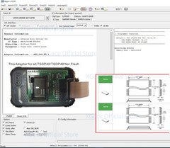 F48_EX-1 TSOP48 special adapter for Nor Flash only on T48 (TL866-3G) programmer