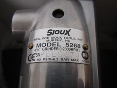 New Sioux 5268 4-1/2″ 12,000RPM Pneumatic Right Angle Heavy Duty Wheel Grinder