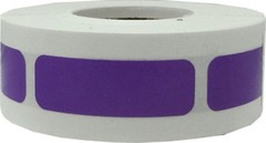 Rectangle Stickers | 0.5 x 1.5″ Inches Wide – 500 Pack | Pick One Color