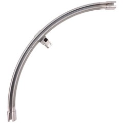 Floor Mount Curved Track 90 Degree Bend, 24″ Radius, 175lb Max Load Rating