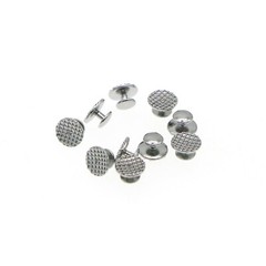 US 100Pcs Dental Ortho Lingual Buttons Ceramic/Metal Bondable Round Mesh Base