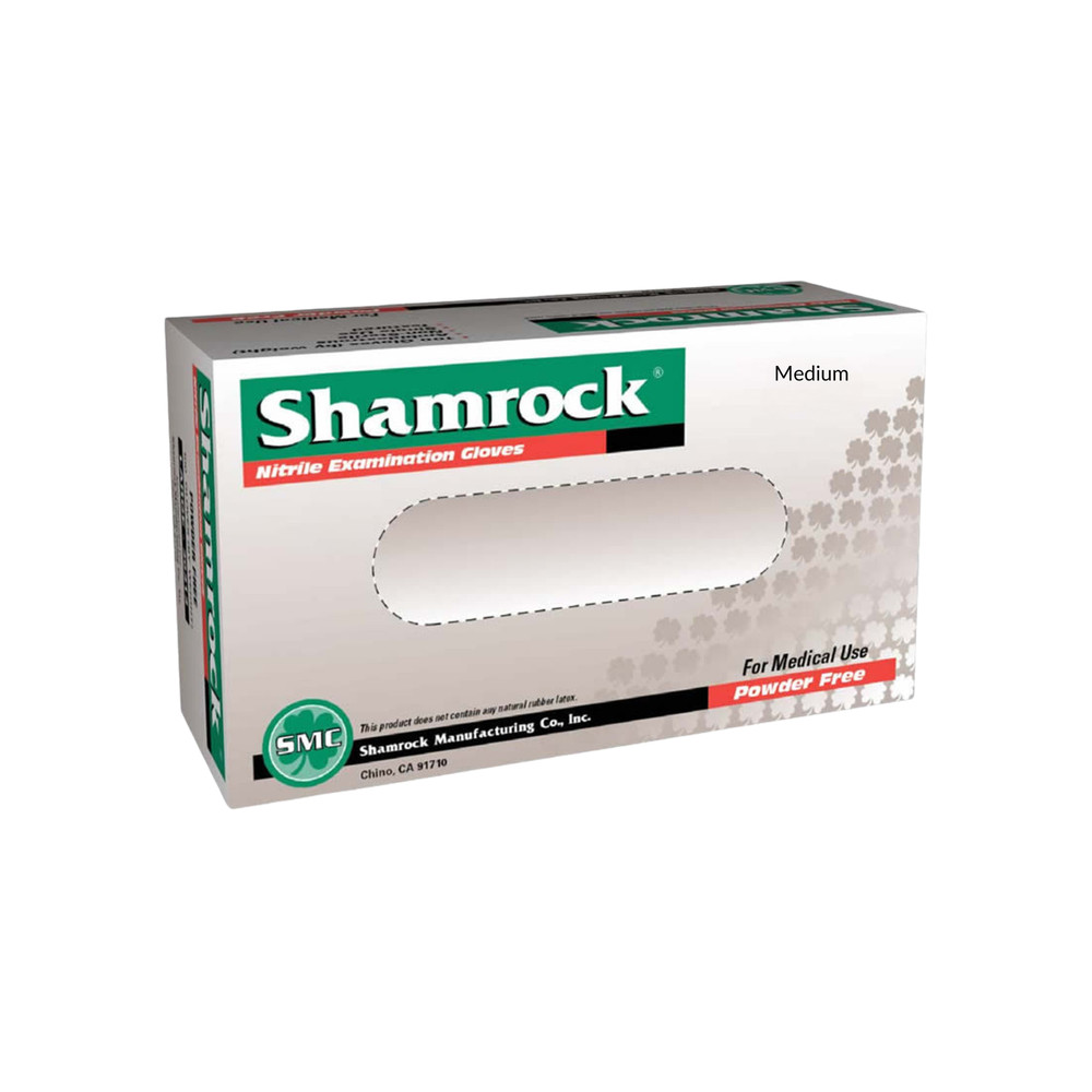 Medium Shamrock Nitrile Exam Gloves