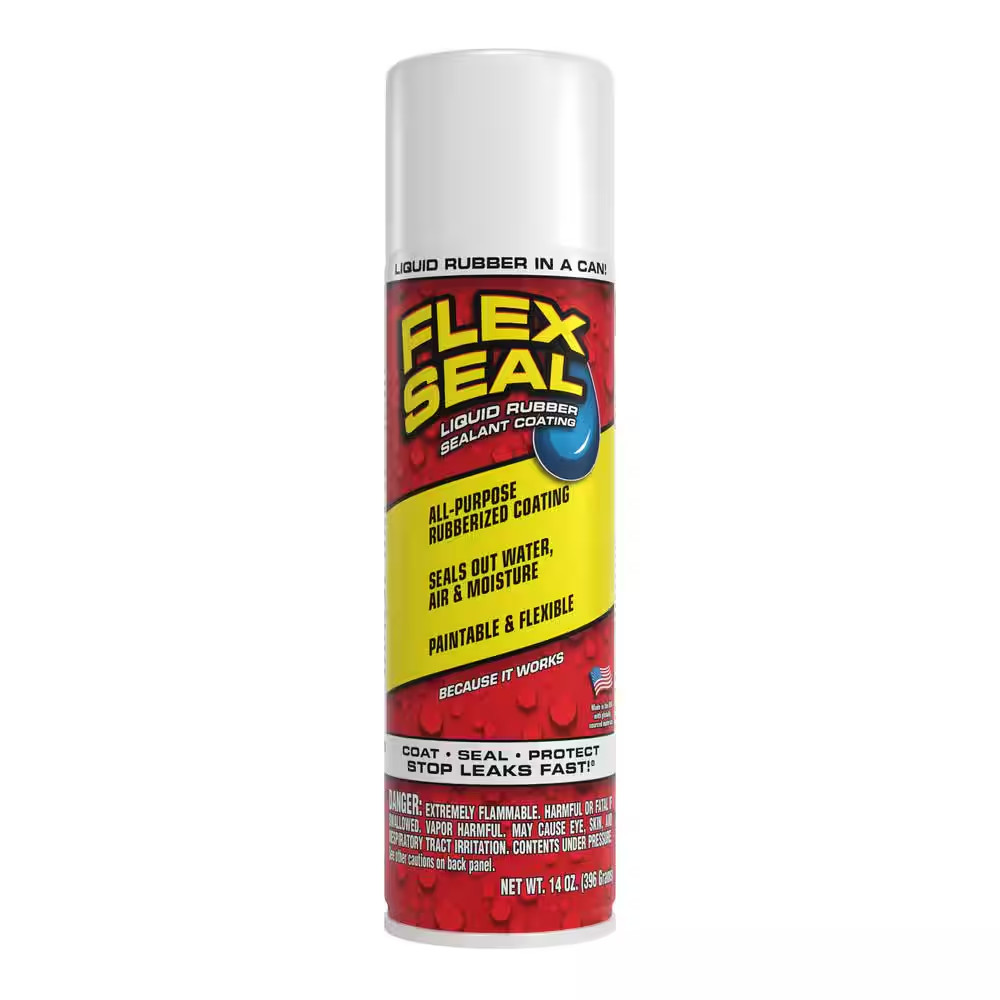 Flex Seal White 14 Oz. Aerosol Liquid Rubber Sealant Coating