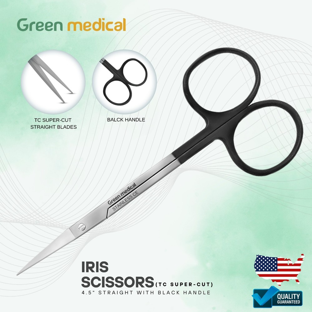 Supercut TC Iris Scissors 4.5″ Straight, Plastic Surgery Delicate Scissors
