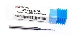 0.95mm (.0374″) SOLID CARBIDE DRILL ALTIN COATED KYOCERA 226-0374L591