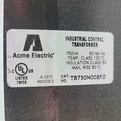 Acme TB750N008F0 Industrial Control Transformer 750VA 240X480 *New Slight Damage