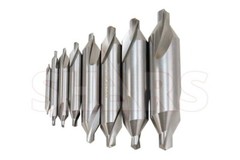 Shars #1-8 60 Degree HSS Center Drill Combined Drill & Countersink 8 PCS Set !}
