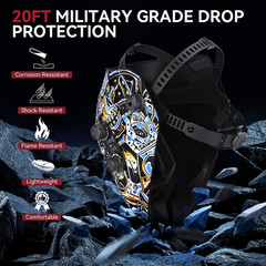 ARCCAPTAIN Large Viewing Auto Darkening Welding Helmet True Color Solar Powered