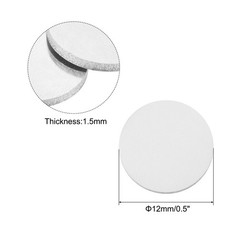 Stamping Blank Brass Round DIY Crafts Tags Silver, 12mm/0.5″, Pack of 12