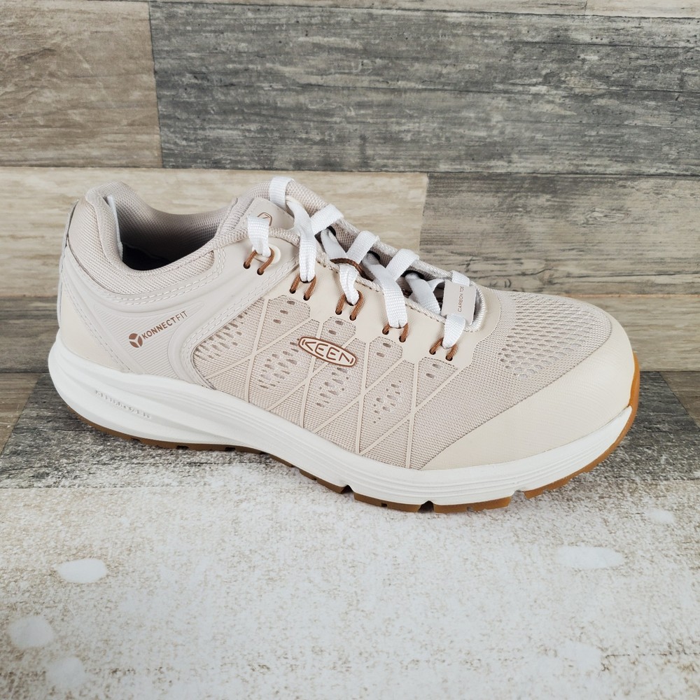 Keen Vista Energy Womens Work Shoe Sz 7.5 W Birch Brown Sugar Safety Toe Sneaker