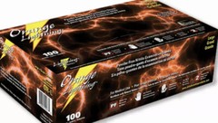 Atlantic Safety Orange Lightning Small Nitrile Powder Free Gloves 1box of 100