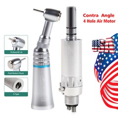 1/5/10Pcs Dental Low Speed Contra Angle Handpiece Fit FG1.6mm Burs/ 4H Air Motor