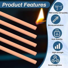 Luxiv 20 Sticks 15% Silver Brazing Rods for HVAC & Industrial Use