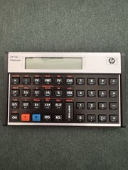 HP 12c Platinum Financial Pocket Calculator LCD Display Battery w/ Slip Case