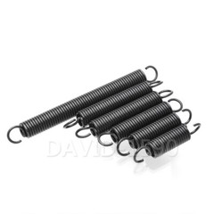 0.3mm Wire Dia. 3mm Outside Dia. Extension Springs Black Oxide Spring Steel