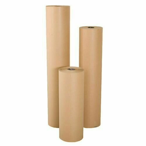 18″ wide x 900′ long 40 lb Rolled Brown Kraft Paper Shipping Void Crafting Fill