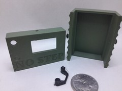 Meshtastic case Heltec V3 node case Holds 2000mah batt holds 3D printed GREEN