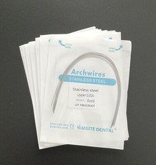 Dental Orthodontic Stainless Steel Arch Wires Round Wire Ovoid/Natural 10pcs/bag