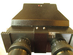 OMAX Microscope with Metric Sliding Ruler Measuring Stage, 295mm. with WF 10X/18
