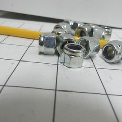 Qty 100 Nylon Insert Lock Nut Fine 3/8″-24 Gr 2 Zinc Plated Steel NyLoc NyLock