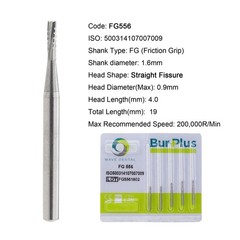 Wave Dental Carbide Burs FG 19mm High Speed Surgical 25mm FG SURG 330 557 702 6
