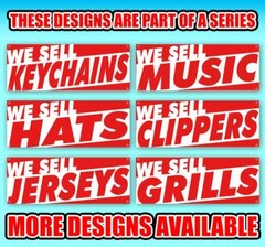 WE SELL FISHING RODS Advertising Vinyl Banner Flag Sign Many Sizes
