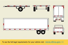 2″x150′ DOT-C2 PREMIUM Reflective Red and White Conspicuity Tape Trailer 1 Roll