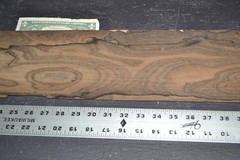 Ziricote Raw Wood Veneer Sheet 5 x 45 inches 1/42nd 42083-52