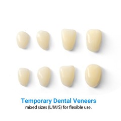 100 Pieces Dental Resin Teeth Temporary Crown Tooth Veneers Whitening Set A1 A2