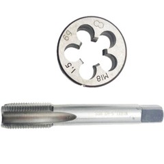 M18 x 1.5 Tap & Die Set RH Metric Thread Right Speed Steel
